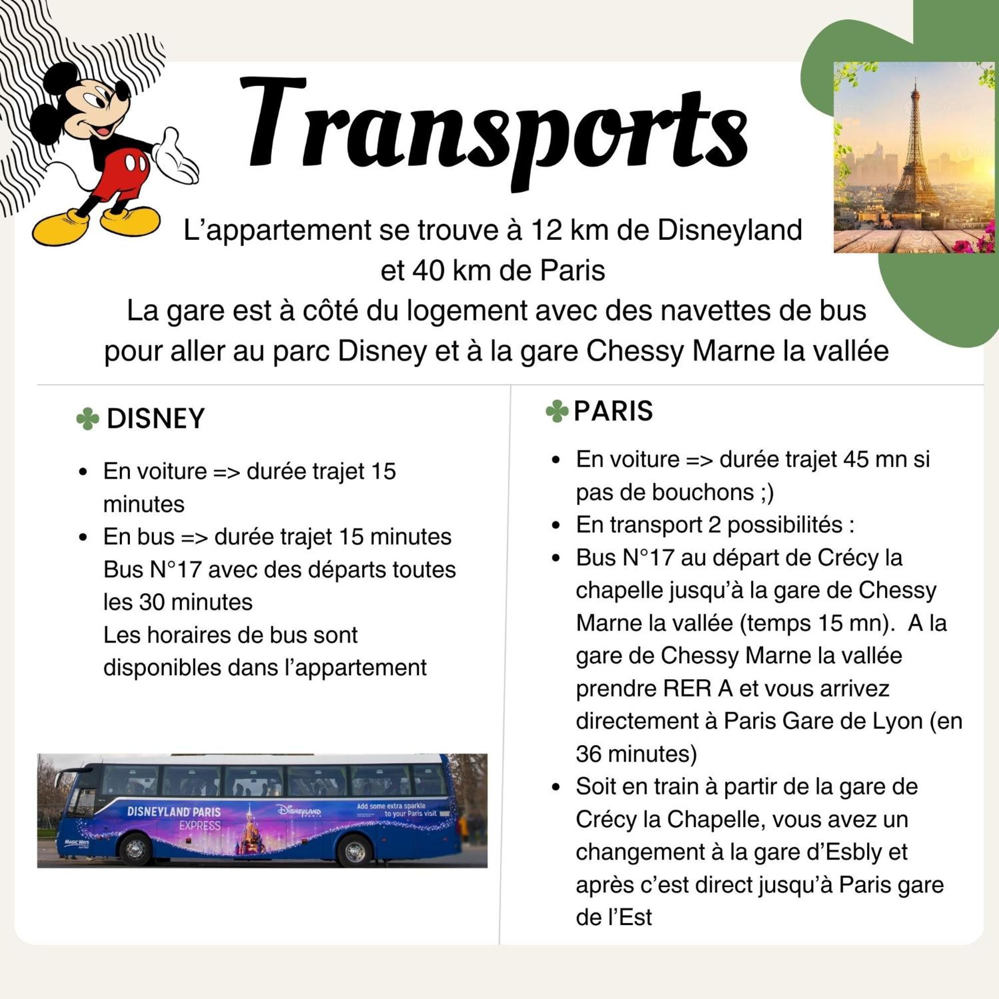Apartment O Fil De L'o A 12 Kilometres De Disneyland Paris